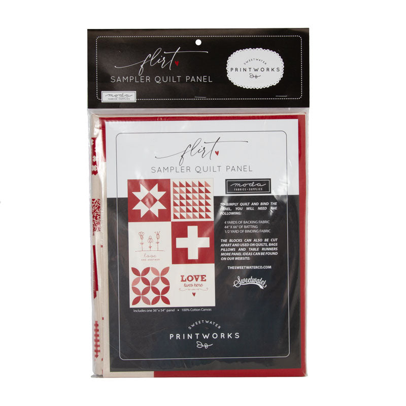 Flirt Sampler Quilt Panel by Sweetwater for Moda Fabrics