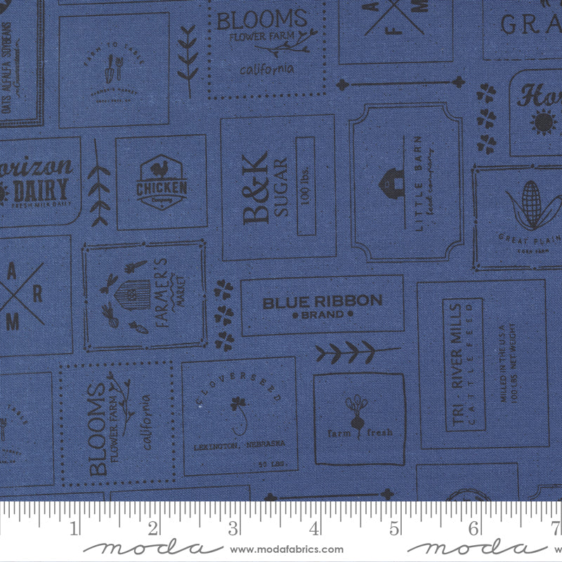 Graze Navy Farm Fresh Yardage by Sweetwater for Moda Fabrics