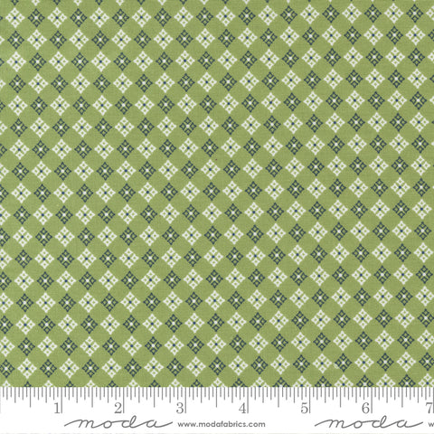 Graze Green Blue Ribbon Yardage by Sweetwater for Moda Fabrics