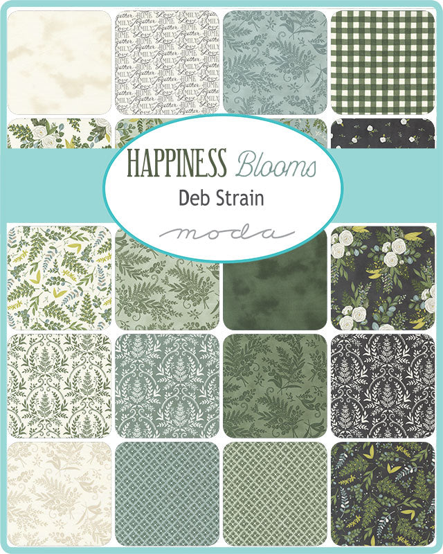 Happiness Blooms Fat Eighth Bundle by Deb Strain for Moda Fabrics