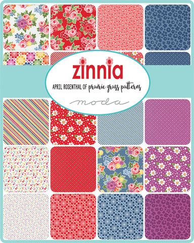 Zinnia Fat Quarter Bundle by April Rosenthal for Moda Fabrics