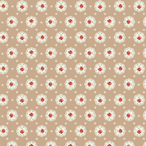 My Favorite Things Brown Bake Sale Yardage by Lori Woods for Poppie Cotton Fabrics