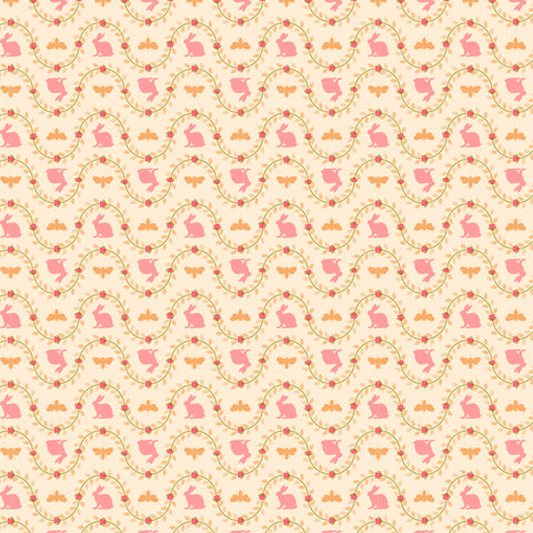 Poppie's Patchwork Club Cream Benjamin Yardage by Lori Woods for Poppie Cotton Fabrics