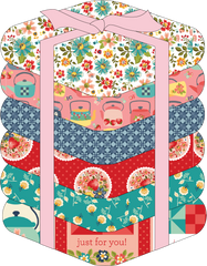 Betsy's Sewing Kit One Yard Bundle by Lori Woods for Poppie Cotton Fabrics