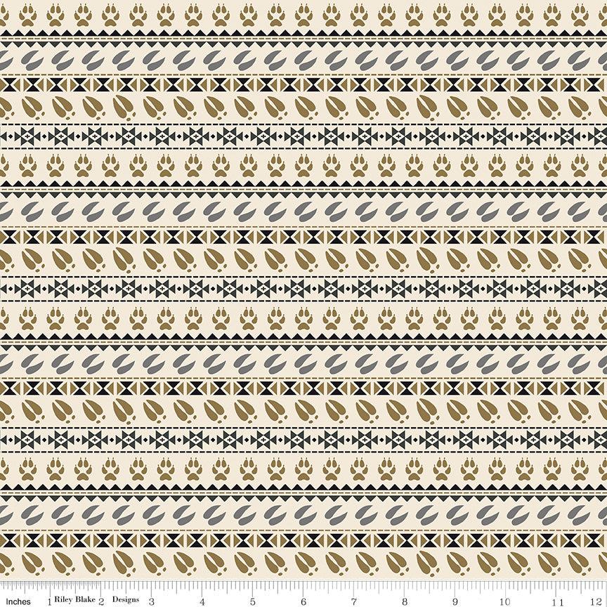 Timberland Cream Stripe Yardage by Riley Blake Designs
