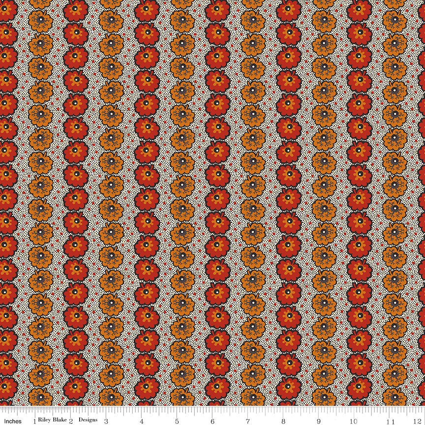Bountiful Autumn Rust Leaves Yardage by Buttermilk Basin for Riley Blake Designs