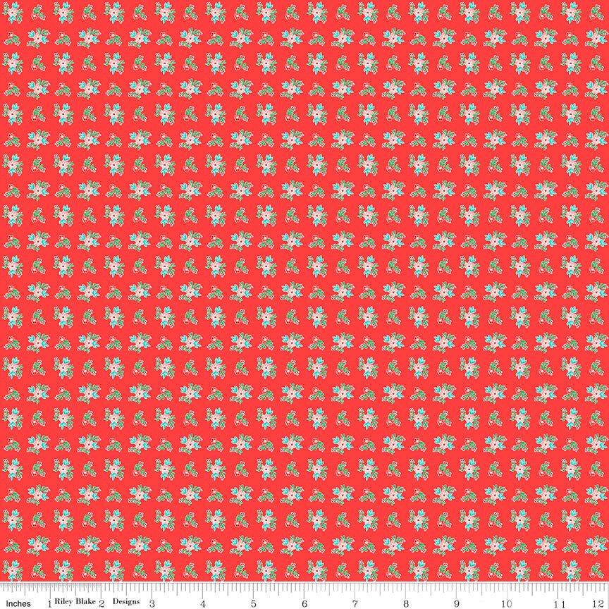 Quilt Fair Red Ditzy Yardage by Tasha Noel for Riley Blake Designs