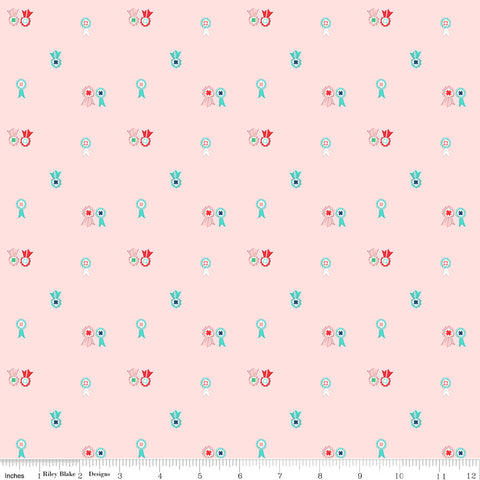 Quilt Fair Pink Ribbons Yardage by Tasha Noel for Riley Blake Designs
