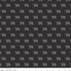 Into The Woods Black Bears Yardage by Lori Whitlock for Riley Blake Designs