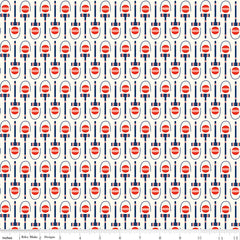 Red White & Bang! Cream Croquet Yardage by Sandy Gervais for Riley Blake Designs