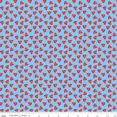 Red White & Bang! Blue Watermelon Yardage by Sandy Gervais for Riley Blake Designs