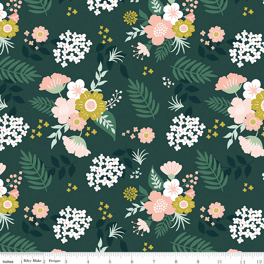 Hibiscus Hunter Main Yardage by Simple Simon and Co. for Riley Blake Designs