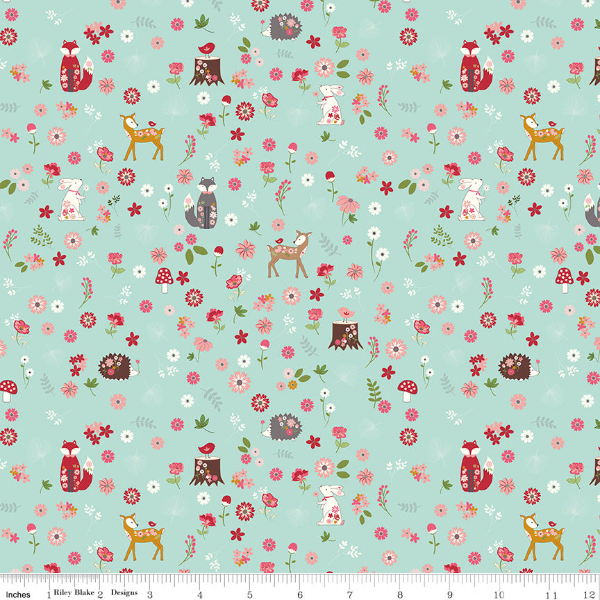 Enchanted Meadow Songbird Forest Friends Yardage by Beverly McCullough for Riley Blake Designs