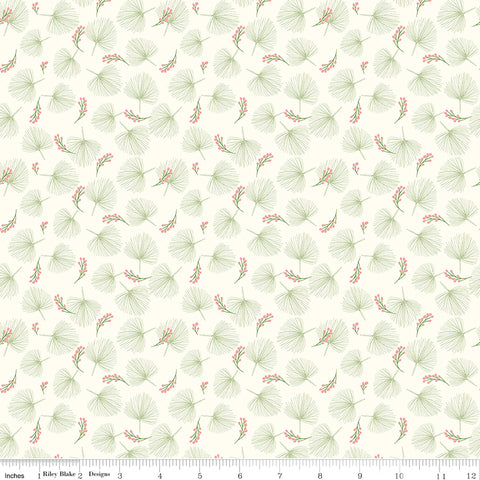 Enchanted Meadow Vintage White Pine Needles Yardage by Beverly McCullough for Riley Blake Designs