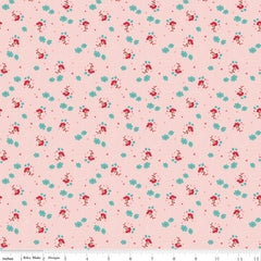 Enchanted Meadow Pink Bouquets Yardage by Beverly McCullough for Riley Blake Designs