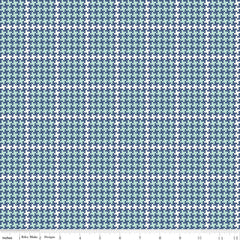 Enchanted Meadow Denim Houndstooth Yardage by Beverly McCullough for Riley Blake Designs