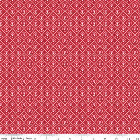 Enchanted Meadow Red Mushrooms Yardage by Beverly McCullough for Riley Blake Designs