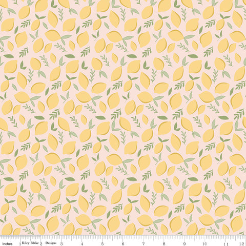 Daybreak Blush Lemons Yardage by Fran Gulick for Riley Blake Designs