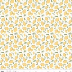 Daybreak Cream Lemons Yardage by Fran Gulick for Riley Blake Designs