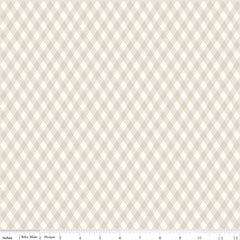 Honey Bee Taupe Plaid Yardage by My Mind's Eye for Riley Blake Designs