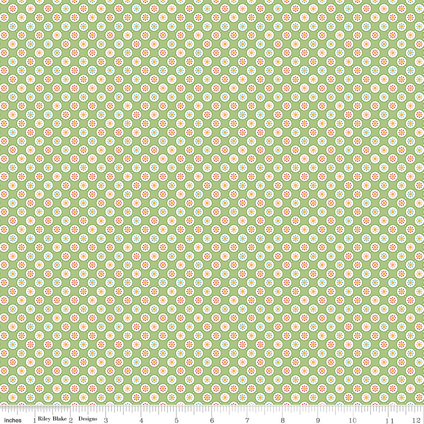 Cook Book Granny Bubbles Yardage by Lori Holt for Riley Blake Designs
