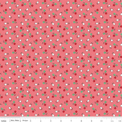 Cook Book Cayenne Tulips Yardage by Lori Holt for Riley Blake Designs