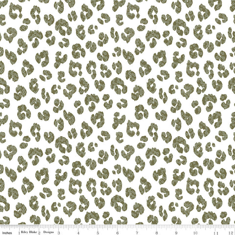 The Waterhole White Animal Yardage by Gabrielle Neil Design for Riley Blake Designs