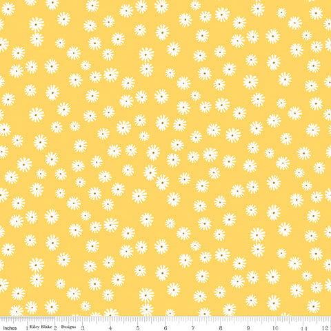 Flower Garden Yellow Daisies Yardage by Echo Park Paper Co. for Riley Blake Designs