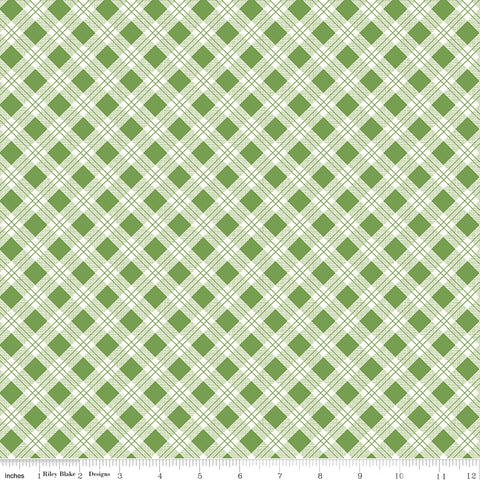 Bee Plaids Clover Scarecrow Yardage by Lori Holt for Riley Blake Designs