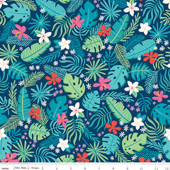 Sunshine Blvd Navy Main Yardage by Amber Kemp-Gerstel for Riley Blake Designs