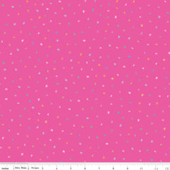 Sunshine Blvd Fuchsia Sparkles Yardage by Amber Kemp-Gerstel for Riley Blake Designs