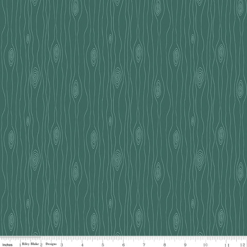 Love You S'more Teal Bark Yardage by Gracey Larson for Riley Blake Designs