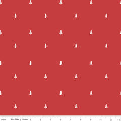 Love You S'more Red Trees Yardage by Gracey Larson for Riley Blake Designs