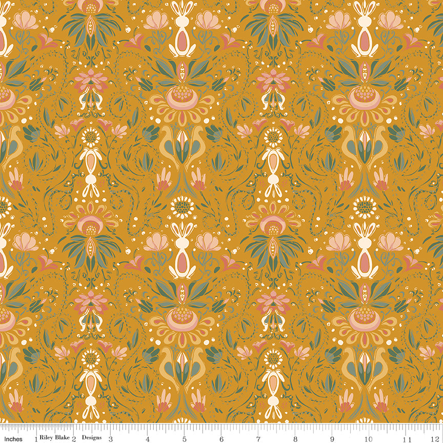 Elegance Gold Main Yardage by Corinne Wells for Riley Blake Designs