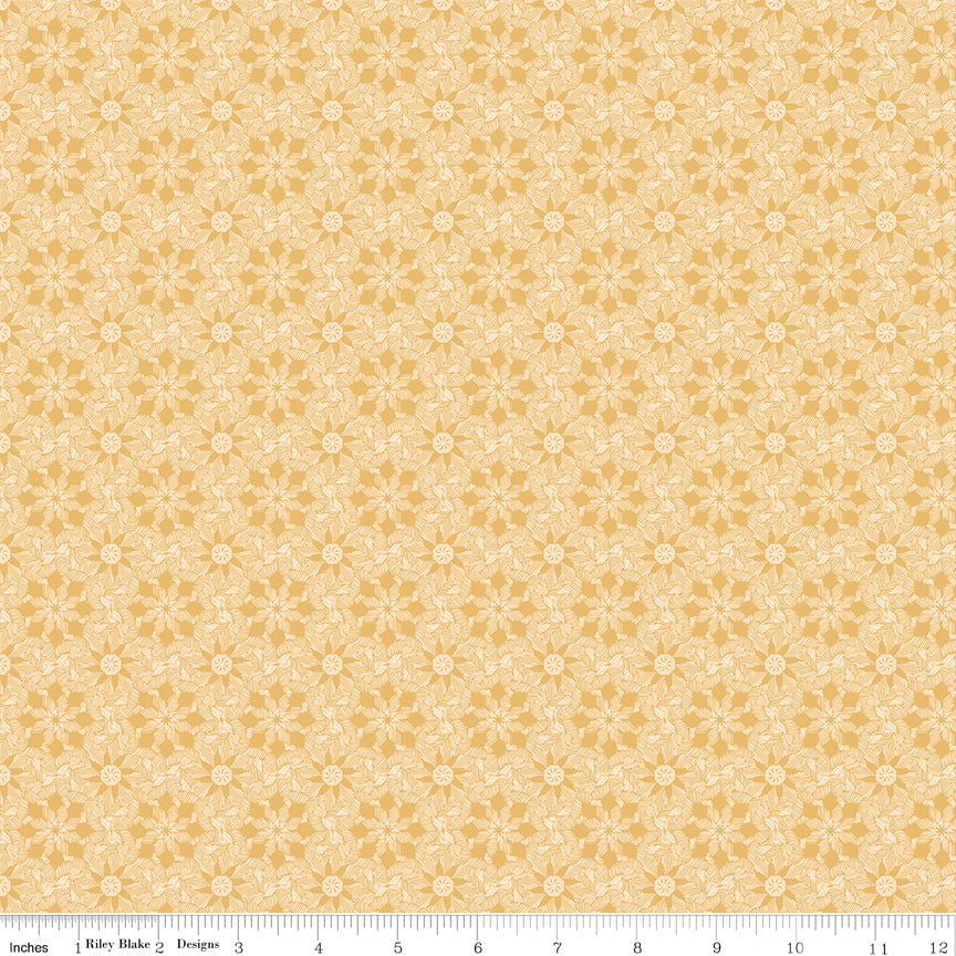 Elegance Gold Enlightened Yardage by Corinne Wells for Riley Blake Designs