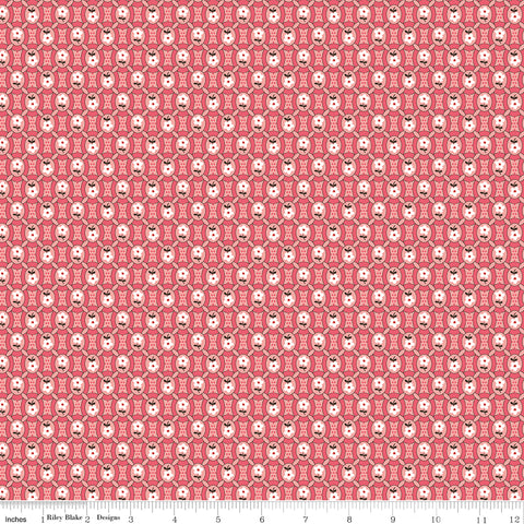 Prairie Coral Heirloom Pioneer Yardage by Lori Holt for Riley Blake Designs