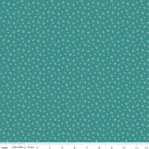 Prairie Teal Mercantile Yardage by Lori Holt for Riley Blake Designs