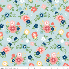 Sew Much Fun Sky Main Yardage by Echo Park Paper for Riley Blake Designs
