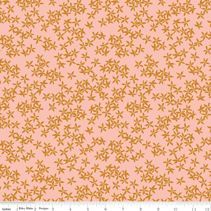 Maple Pink Floral Yardage by Gabrielle Neil Design for Riley Blake Designs