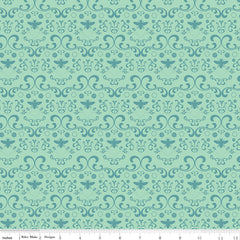 Daisy Fields Caribbean Damask Yardage by Beverly McCullough for Riley Blake Designs