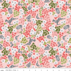 Fable Blush Fauna Yardage by Jill Finley for Riley Blake Designs