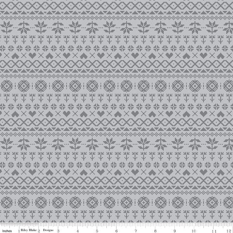 Fable Gray Knit Yardage by Jill Finley for Riley Blake Designs