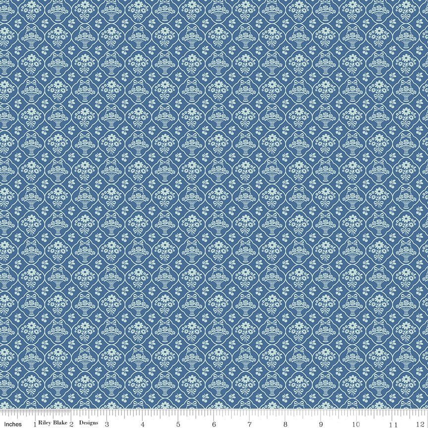 Calico Denim Wallpaper Yardage by Lori Holt for Riley Blake Designs