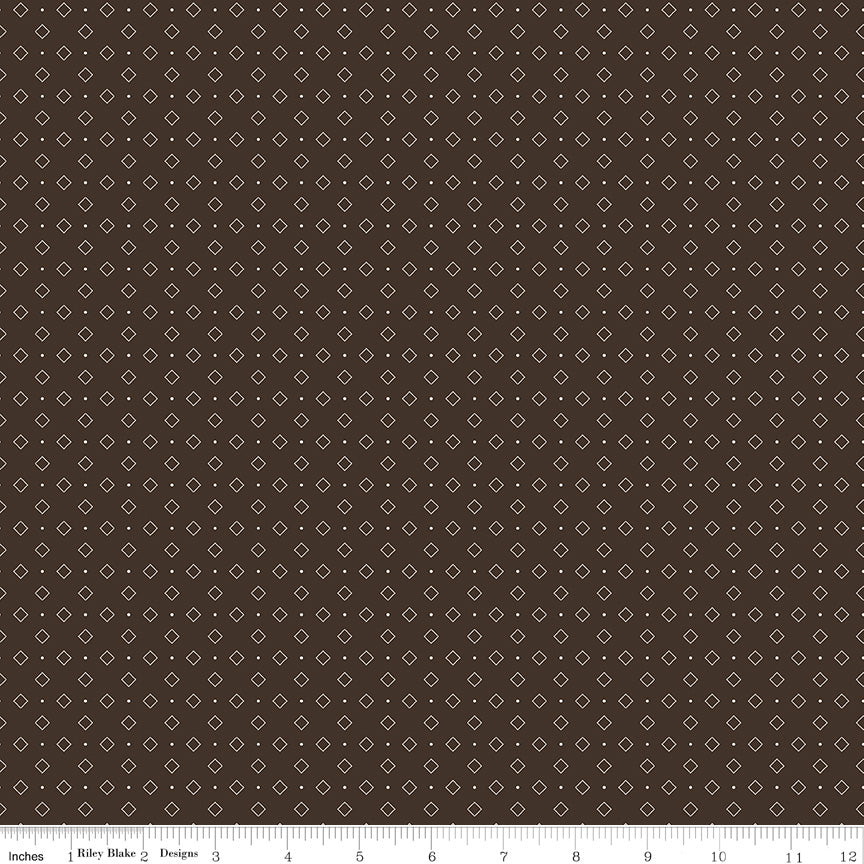Calico Raisin Diamonds Yardage by Lori Holt for Riley Blake Designs