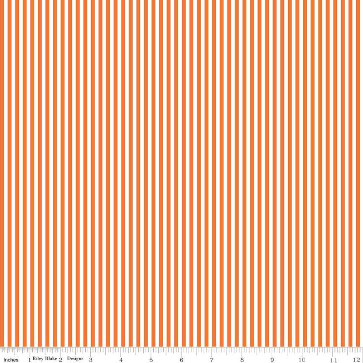Stripe 1/8" Riley Orange Yardage by Riley Blake Designs