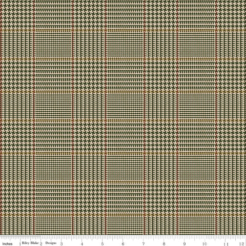 All About Plaids Green Tweed Yardage by Riley Blake Designs