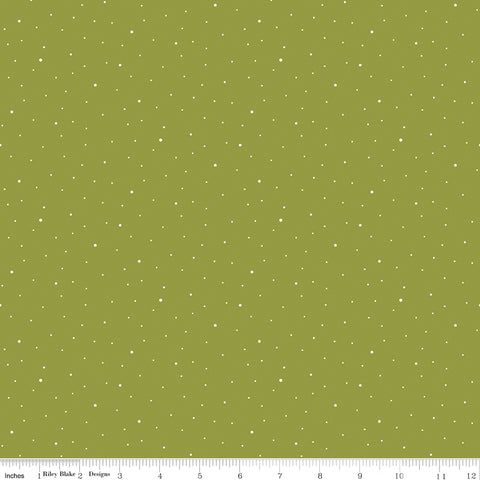 Dapple Dot Asparagus Yardage by the RBD Designers for Riley Blake Designs