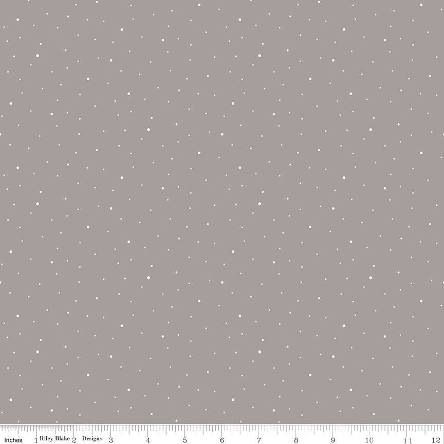 Dapple Dot Riley Gray Yardage by the RBD Designers for Riley Blake Designs