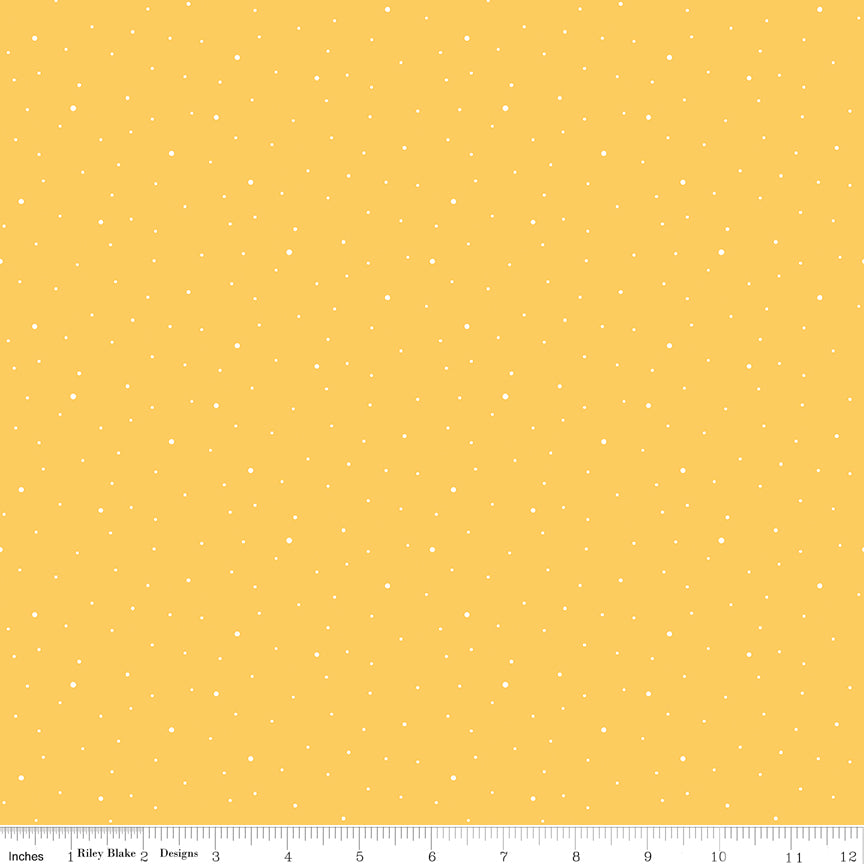 Dapple Dot Yellow Yardage by the RBD Designers for Riley Blake Designs