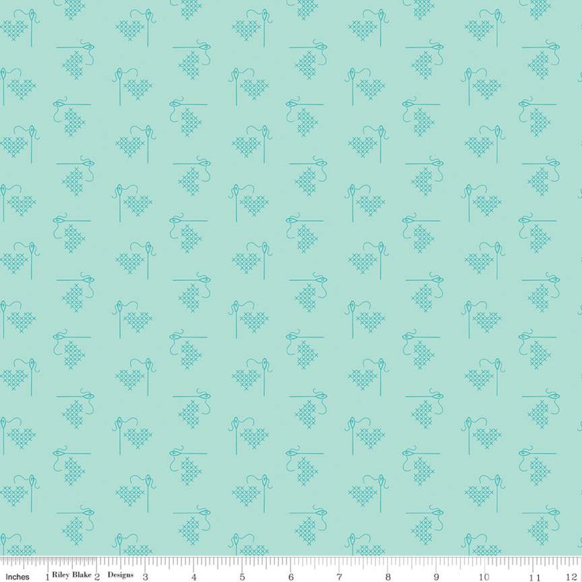 Bee Basics Songbird Heart Yardage by Lori Holt for Riley Blake Designs